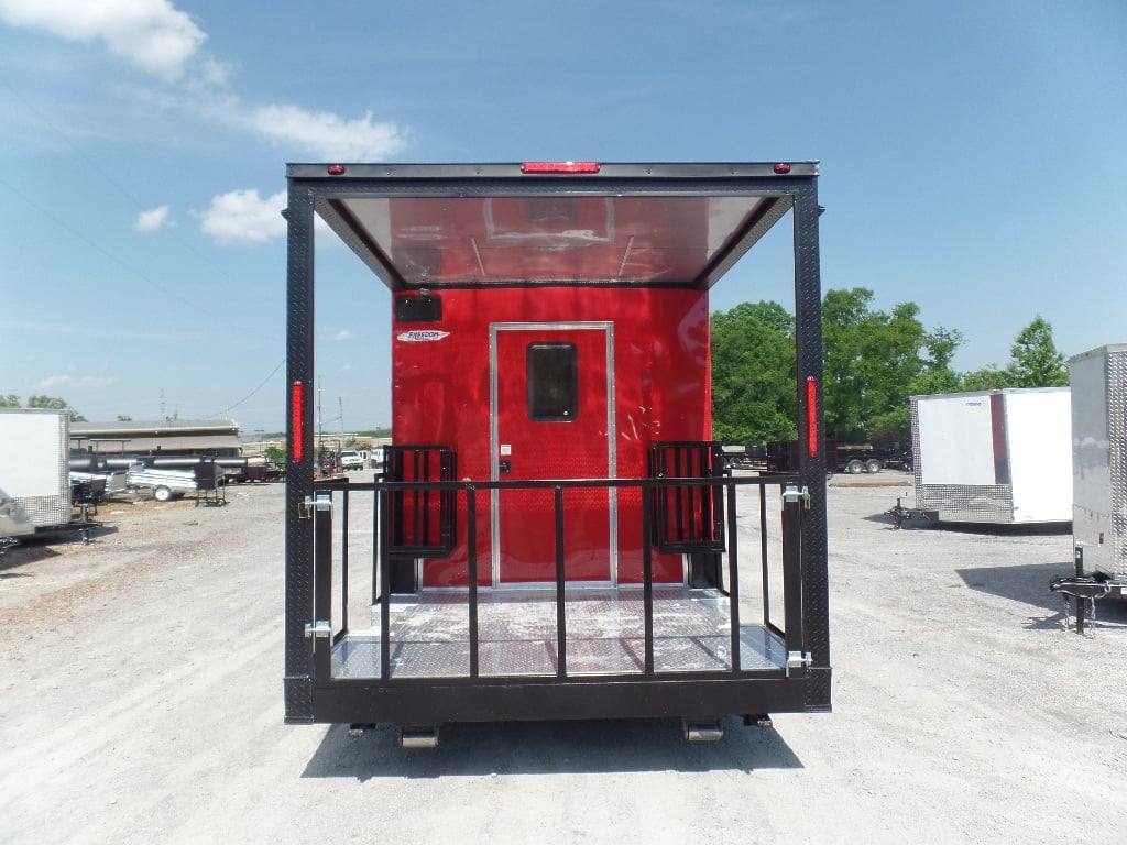817-8.5-x-26-red-bbq-event-catering-concession-food-trailer-9.jpg 8.5' x 26' Red BBQ Event Catering Concession Food Trailer