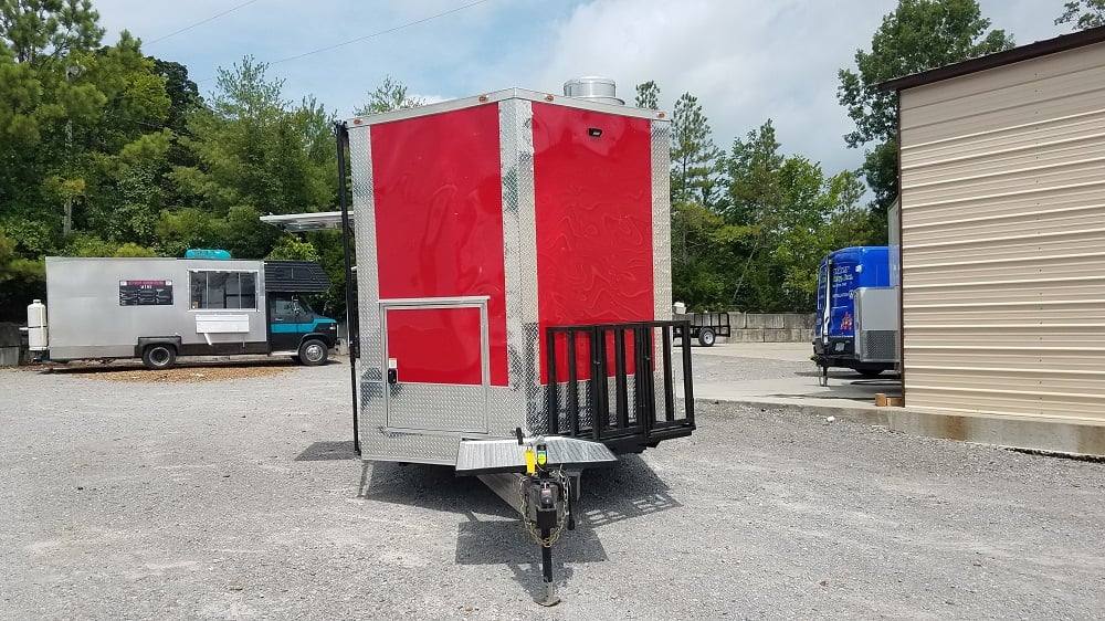 818-8.5-x-26-red-concession-bbq-food-event-catering-trailer-17.jpg 8.5' x 26' Red Concession BBQ Food Event Catering Trailer