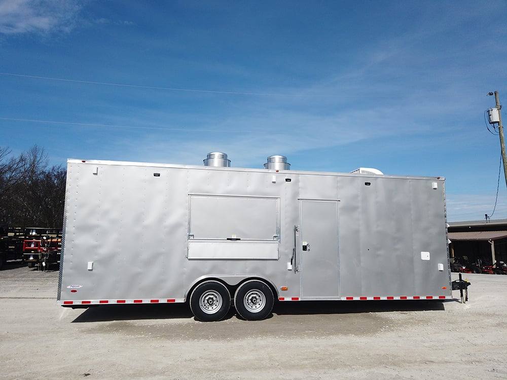 819-8.5-x-26-silver-frost-concession-food-trailer-1.jpg 8.5' x 26' Silver Frost Concession Food Trailer