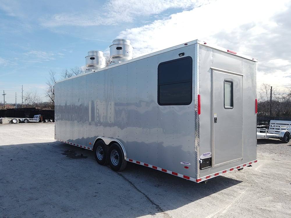 819-8.5-x-26-silver-frost-concession-food-trailer-5.jpg 8.5' x 26' Silver Frost Concession Food Trailer