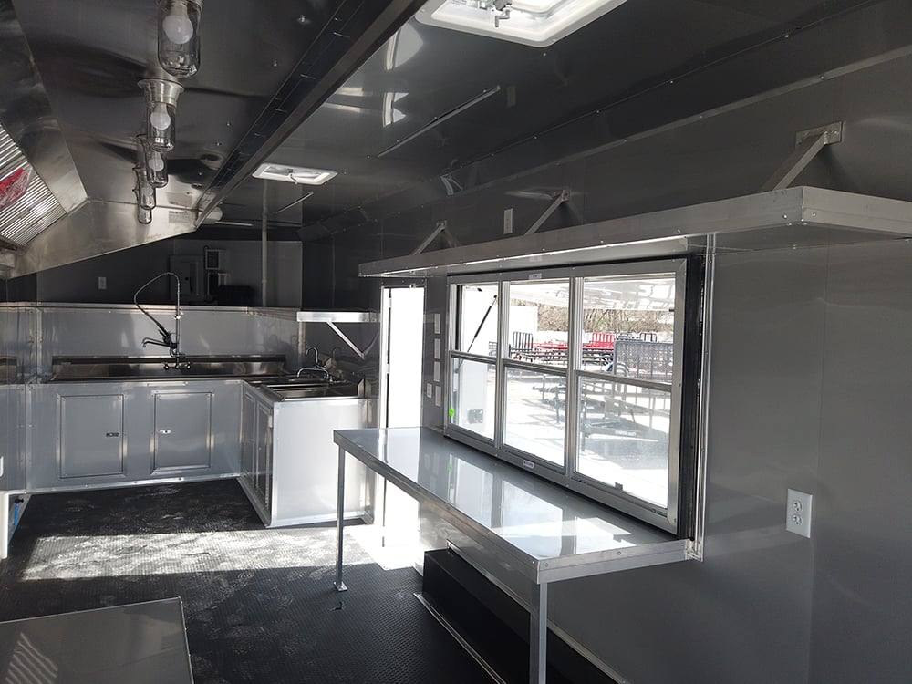 819-8.5-x-26-silver-frost-concession-food-trailer-8.jpg 8.5' x 26' Silver Frost Concession Food Trailer