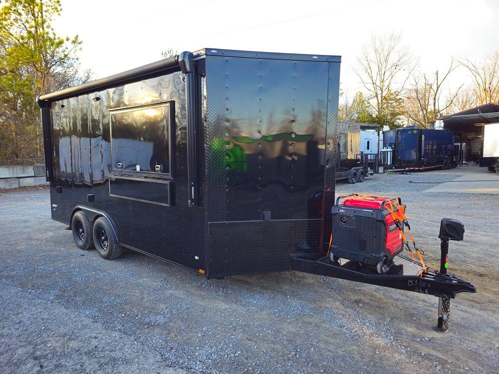 82-8.5-x-16-black-food-event-catering-concession-trailer-15.jpg 8.5' X 16' Black Food Event Catering Concession Trailer