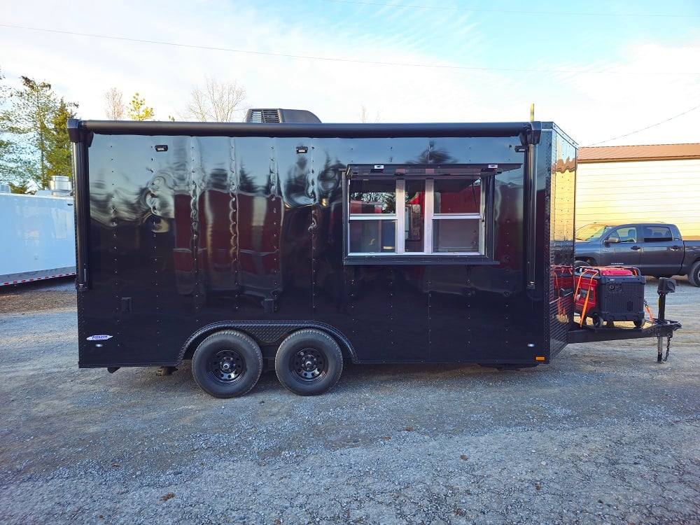 82-8.5-x-16-black-food-event-catering-concession-trailer-17.jpg 8.5' X 16' Black Food Event Catering Concession Trailer