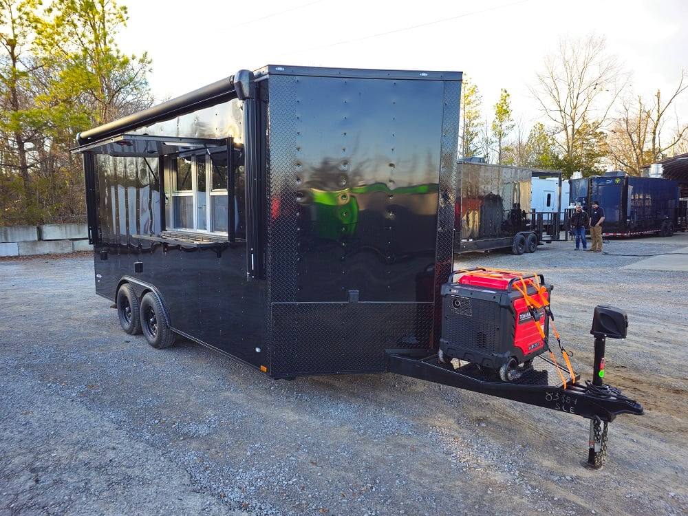 82-8.5-x-16-black-food-event-catering-concession-trailer-18.jpg 8.5' X 16' Black Food Event Catering Concession Trailer