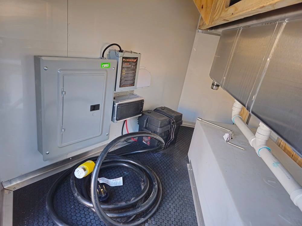 82-8.5-x-16-black-food-event-catering-concession-trailer-5.jpg 8.5' X 16' Black Food Event Catering Concession Trailer