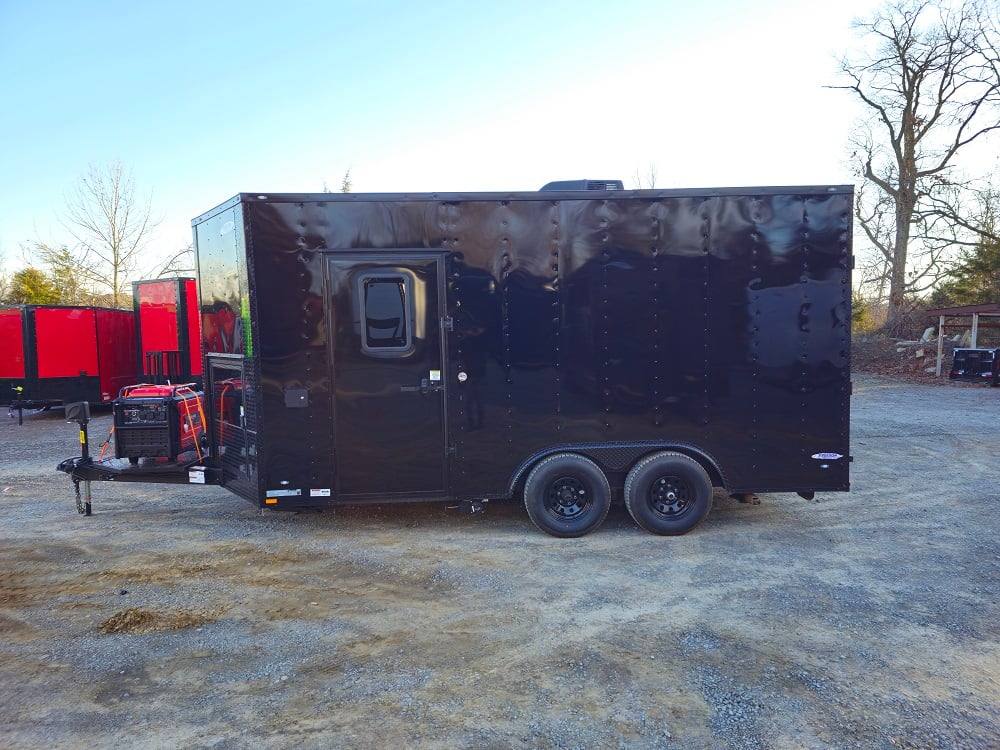 82-8.5-x-16-black-food-event-catering-concession-trailer-9.jpg 8.5' X 16' Black Food Event Catering Concession Trailer