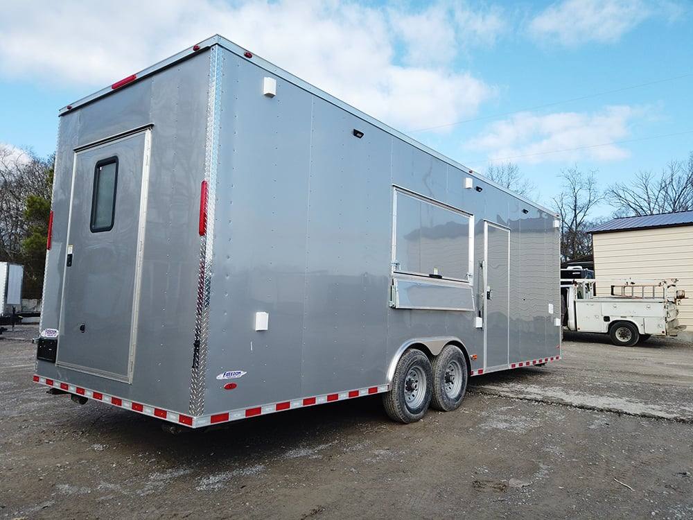 820-8.5-x-26-silver-frost-concession-food-trailer-with-appliances-8.jpg 8.5' x 26' Silver Frost Concession Food Trailer with Appliances