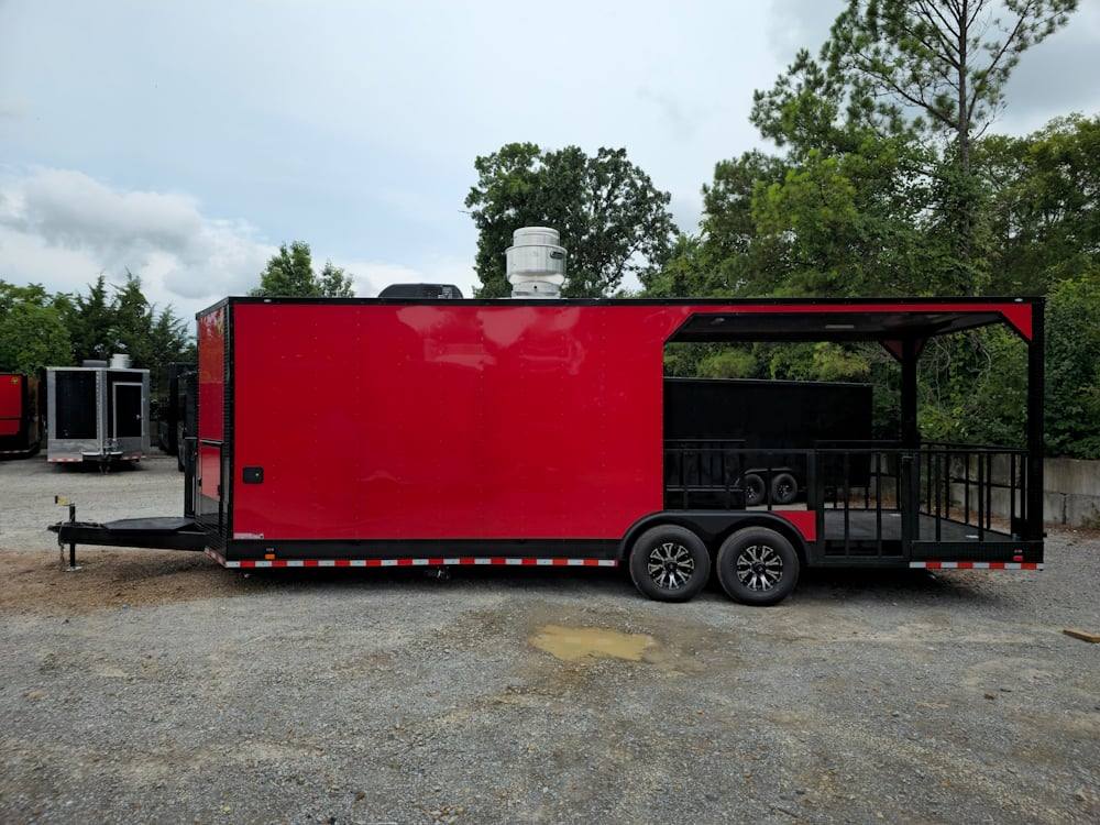 821-8.5-x-26-victory-red-bbq-food-event-catering-vending-8.jpg 8.5' X 26' Victory Red BBQ Food Event Catering Vending