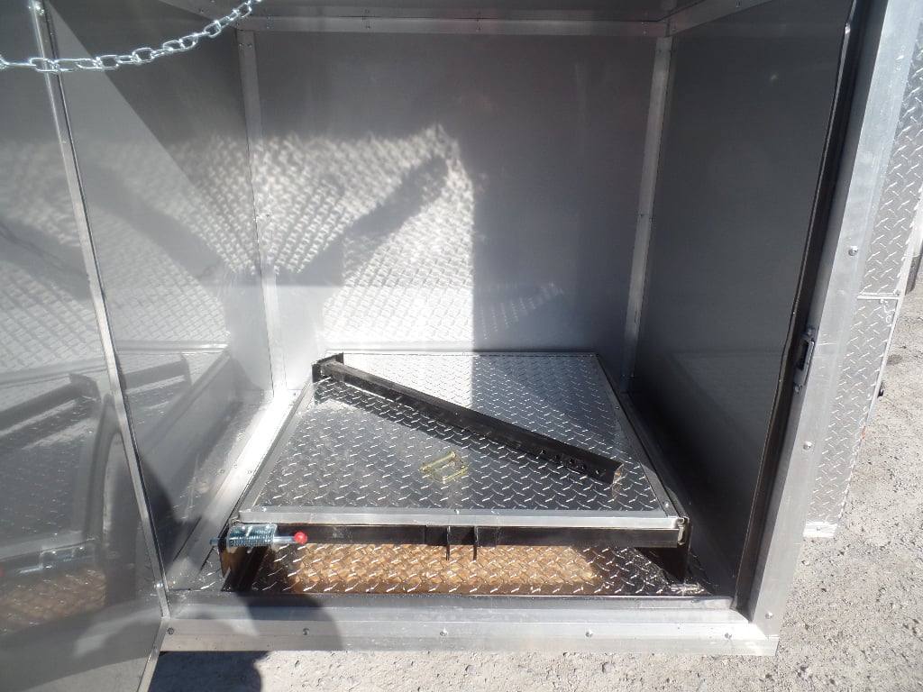 8.5' x 26' White BBQ Porch Concession Food Trailer