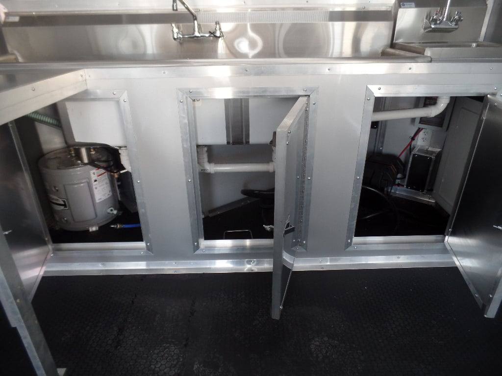 8.5' x 26' White BBQ Porch Concession Food Trailer