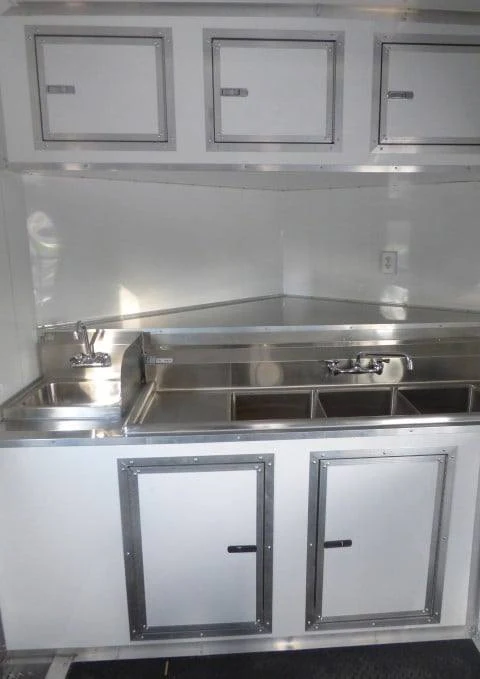 823-8.5-x-26-white-catering-event-concession-bbq-food-trailer-10.webp 8.5' x 26' White Catering Event Concession BBQ Food Trailer