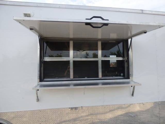 823-8.5-x-26-white-catering-event-concession-bbq-food-trailer-16.jpg 8.5' x 26' White Catering Event Concession BBQ Food Trailer