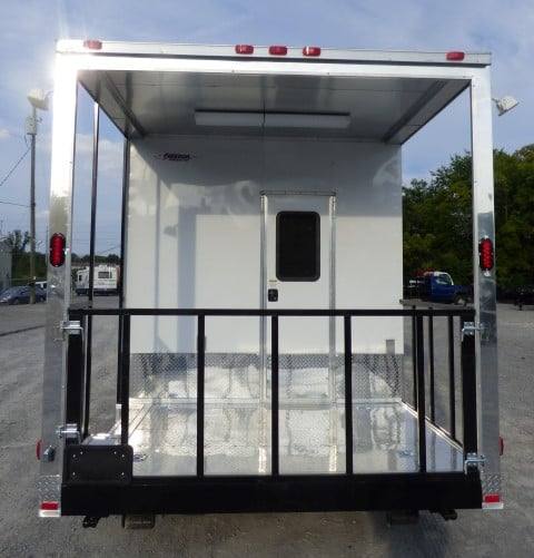 823-8.5-x-26-white-catering-event-concession-bbq-food-trailer-28.jpg 8.5' x 26' White Catering Event Concession BBQ Food Trailer