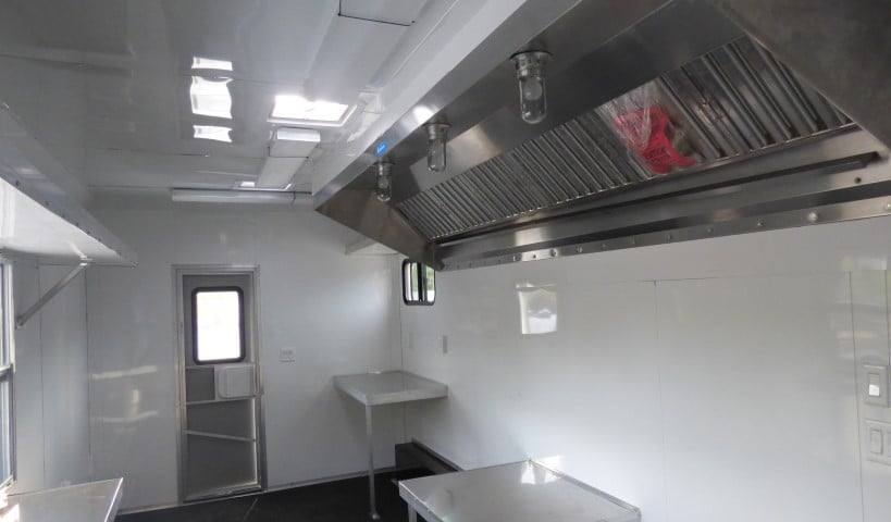 823-8.5-x-26-white-catering-event-concession-bbq-food-trailer-30.jpg 8.5' x 26' White Catering Event Concession BBQ Food Trailer