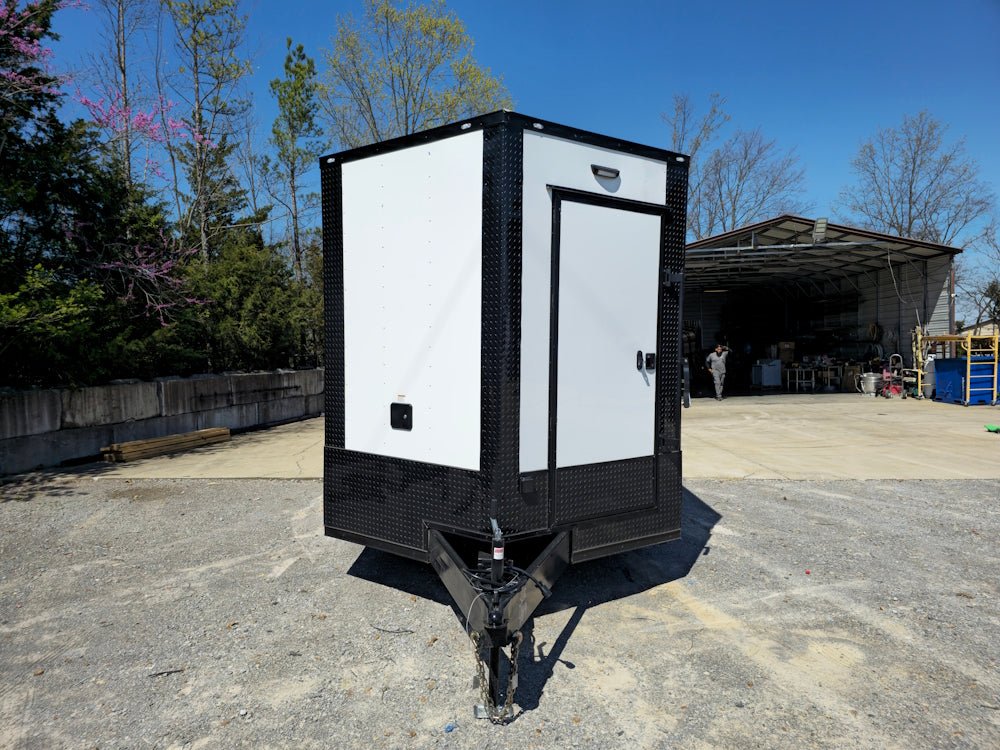 8.5' X 26' White With Blackout Concession Trailer Beverage & Soft Serve Catering