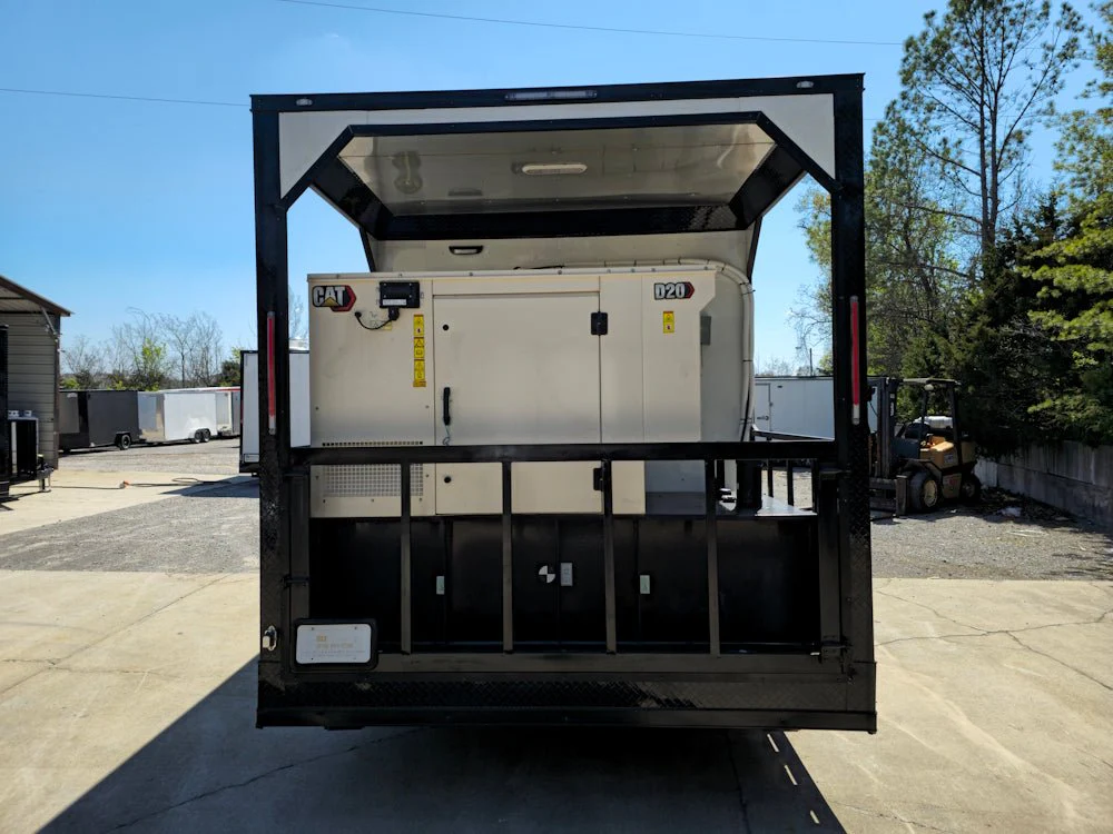 8.5' X 26' White With Blackout Concession Trailer Beverage & Soft Serve Catering