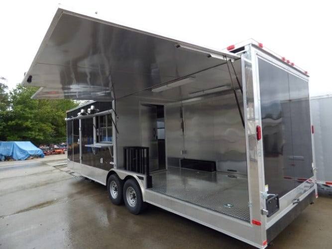 826-8.5-x-27-concession-trailer-black-bbq-catering-event-trailer-4.jpg 8.5' x 27' Concession Trailer Black BBQ Catering Event Trailer
