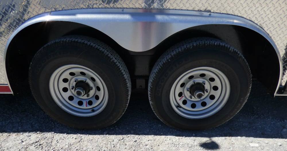 8.5' x 27' Concession Trailer Silver Frost BBQ Food Event Catering