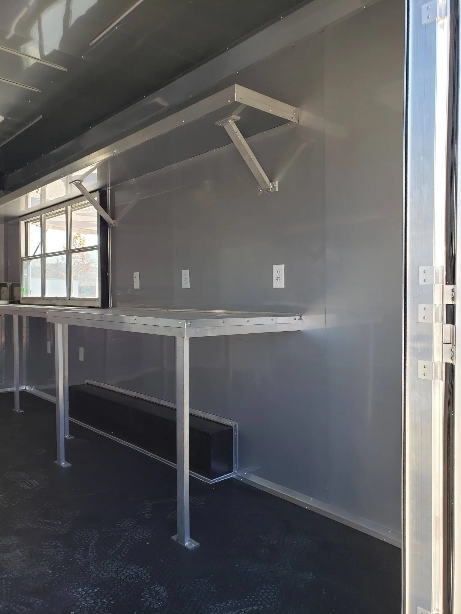828-8.5-x-27-victory-red-gooseneck-concession-food-trailer-13.webp 8.5' x 27' Victory Red Gooseneck Concession Food Trailer
