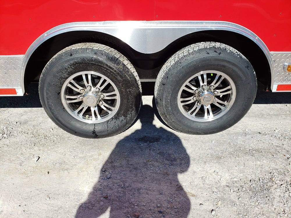 828-8.5-x-27-victory-red-gooseneck-concession-food-trailer-18.jpg 8.5' x 27' Victory Red Gooseneck Concession Food Trailer