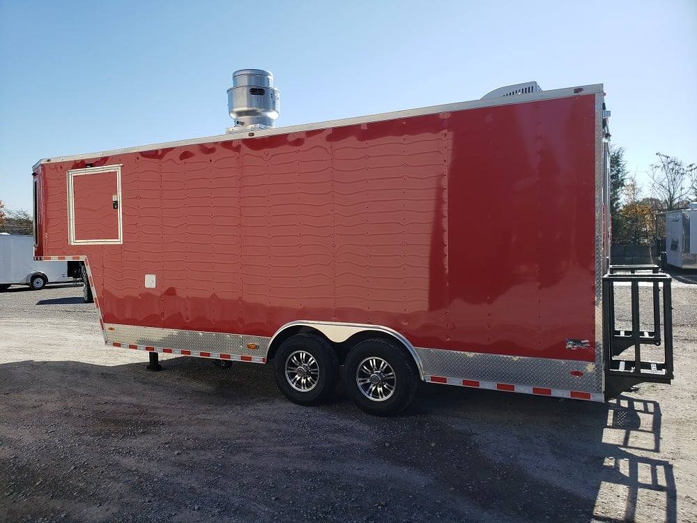 828-8.5-x-27-victory-red-gooseneck-concession-food-trailer-19.jpg 8.5' x 27' Victory Red Gooseneck Concession Food Trailer