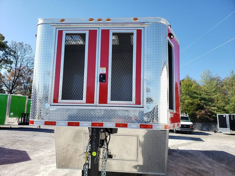 828-8.5-x-27-victory-red-gooseneck-concession-food-trailer-2.jpg 8.5' x 27' Victory Red Gooseneck Concession Food Trailer