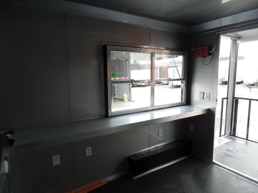 83-8.5-x-16-black-porch-style-concession-food-trailer-2.jpg 8.5' x 16' Black Porch Style Concession Food Trailer