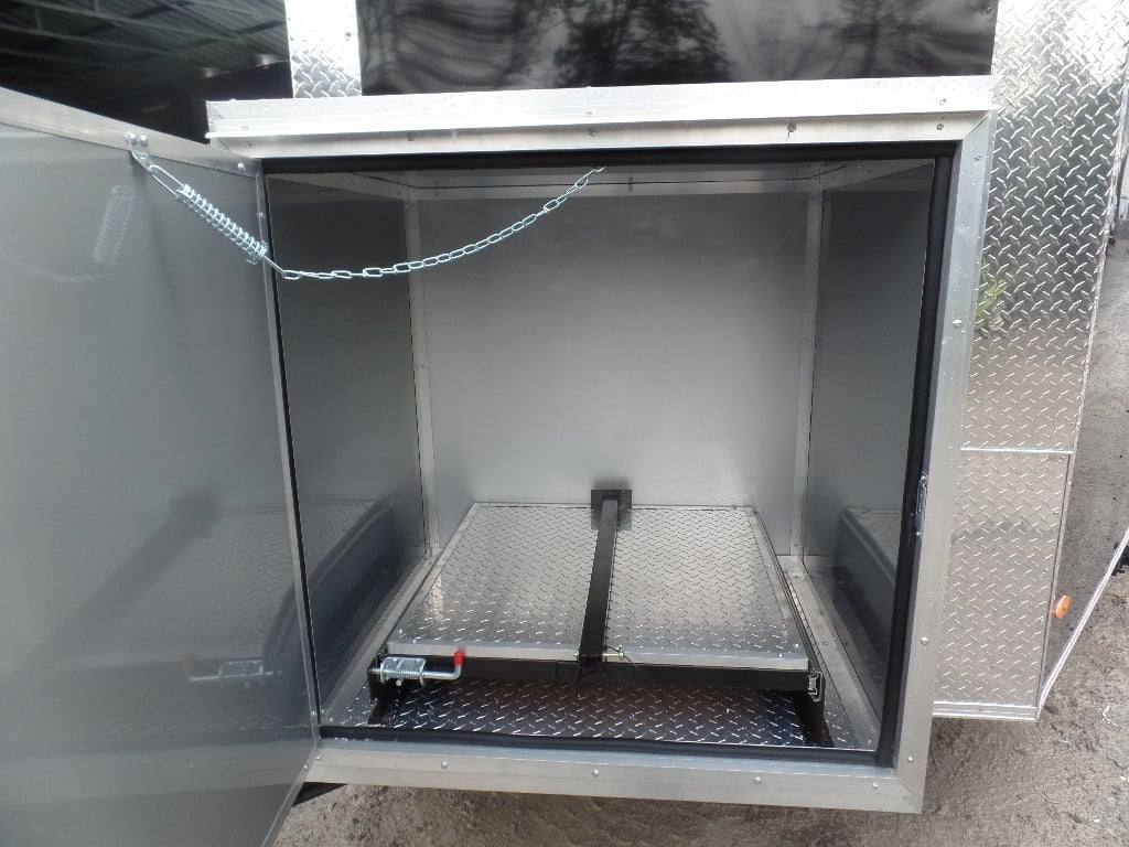 83-8.5-x-16-black-porch-style-concession-food-trailer-5.jpg 8.5' x 16' Black Porch Style Concession Food Trailer