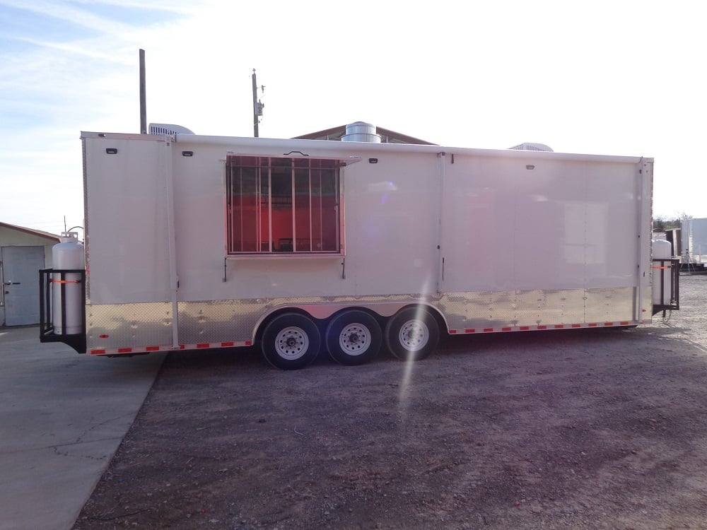 830-8.5-x-27-white-concession-food-trailer-with-appliances-11.jpg 8.5' x 27' White Concession Food Trailer With Appliances