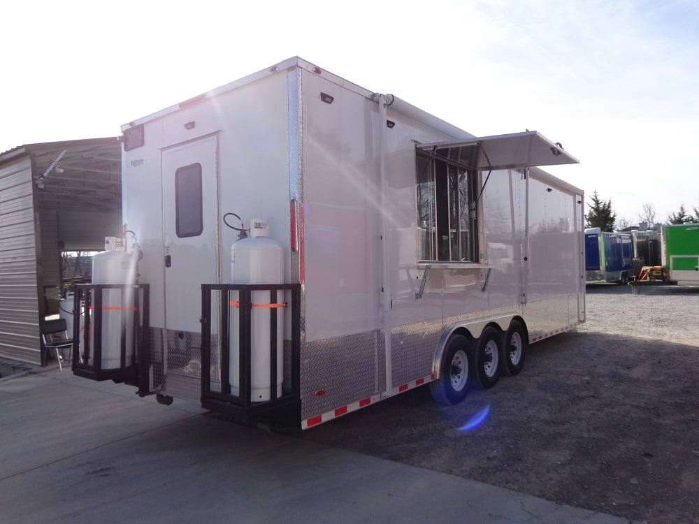 830-8.5-x-27-white-concession-food-trailer-with-appliances-24.jpg 8.5' x 27' White Concession Food Trailer With Appliances