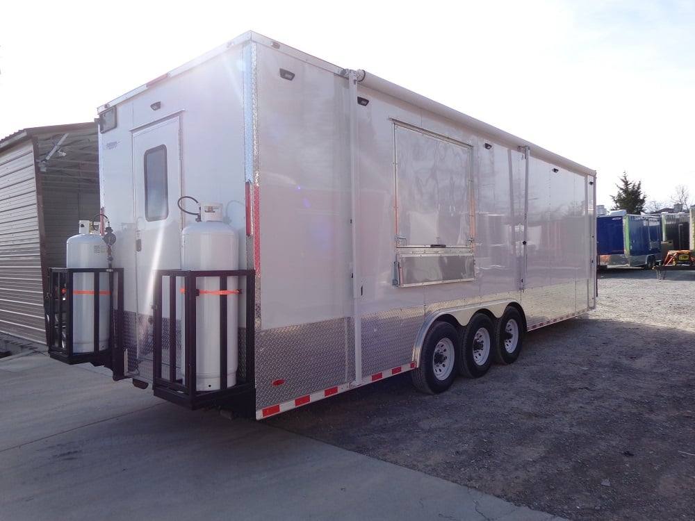 830-8.5-x-27-white-concession-food-trailer-with-appliances-30.jpg 8.5' x 27' White Concession Food Trailer With Appliances