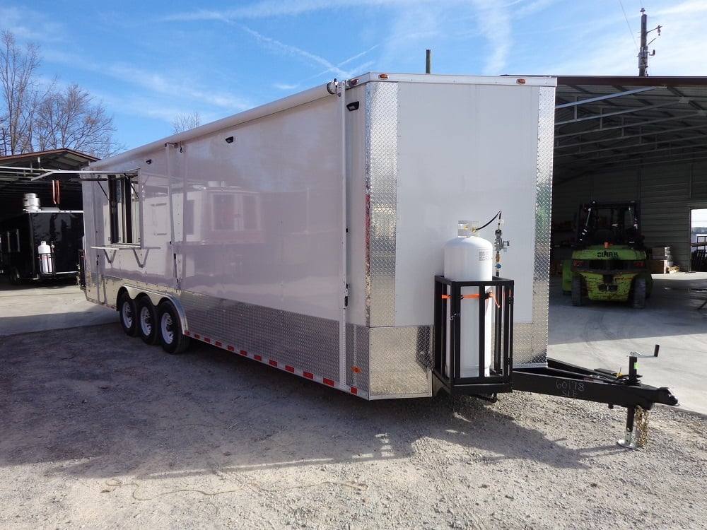 830-8.5-x-27-white-concession-food-trailer-with-appliances-4.jpg 8.5' x 27' White Concession Food Trailer With Appliances