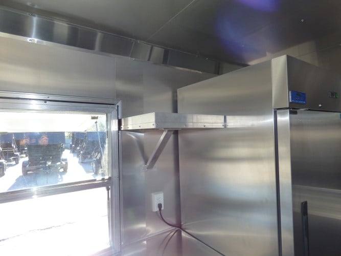 831-8.5-x-28-black-bbq-concession-food-event-catering-trailer-14.jpg 8.5' x 28' Black BBQ Concession Food Event Catering Trailer