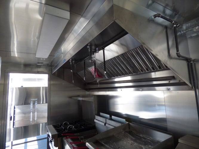 831-8.5-x-28-black-bbq-concession-food-event-catering-trailer-15.jpg 8.5' x 28' Black BBQ Concession Food Event Catering Trailer