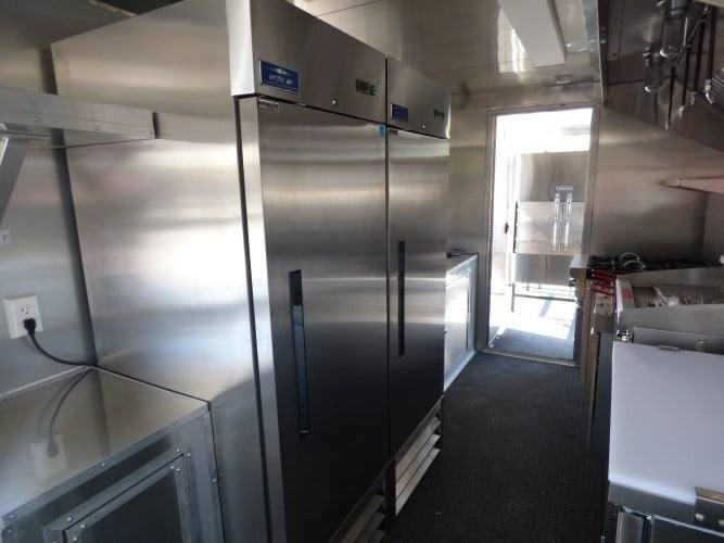 831-8.5-x-28-black-bbq-concession-food-event-catering-trailer-16.jpg 8.5' x 28' Black BBQ Concession Food Event Catering Trailer