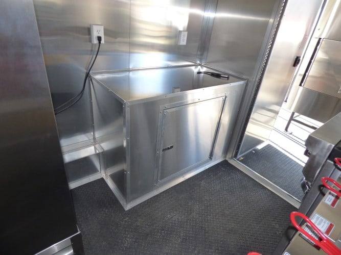 831-8.5-x-28-black-bbq-concession-food-event-catering-trailer-21.jpg 8.5' x 28' Black BBQ Concession Food Event Catering Trailer