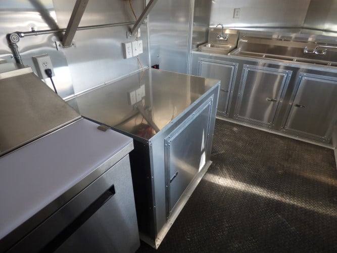 831-8.5-x-28-black-bbq-concession-food-event-catering-trailer-24.jpg 8.5' x 28' Black BBQ Concession Food Event Catering Trailer