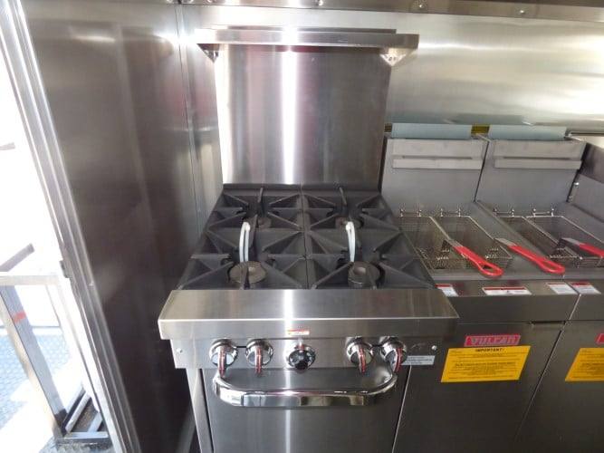 831-8.5-x-28-black-bbq-concession-food-event-catering-trailer-26.jpg 8.5' x 28' Black BBQ Concession Food Event Catering Trailer
