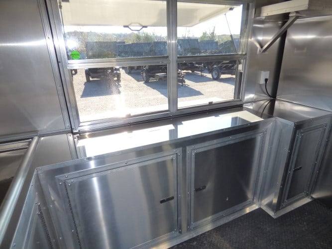 831-8.5-x-28-black-bbq-concession-food-event-catering-trailer-27.jpg 8.5' x 28' Black BBQ Concession Food Event Catering Trailer