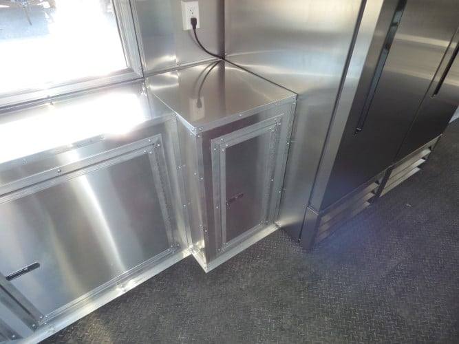 831-8.5-x-28-black-bbq-concession-food-event-catering-trailer-36.jpg 8.5' x 28' Black BBQ Concession Food Event Catering Trailer