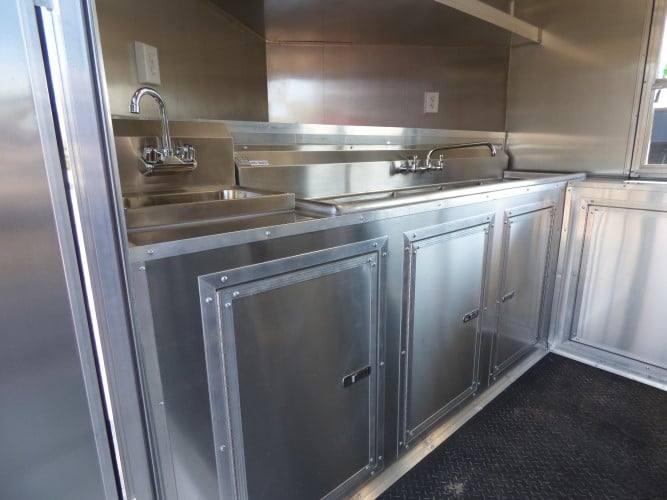 831-8.5-x-28-black-bbq-concession-food-event-catering-trailer-37.jpg 8.5' x 28' Black BBQ Concession Food Event Catering Trailer