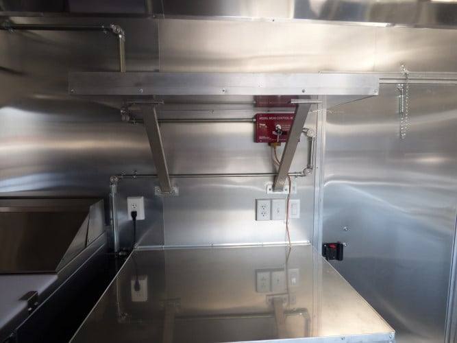 831-8.5-x-28-black-bbq-concession-food-event-catering-trailer-4.jpg 8.5' x 28' Black BBQ Concession Food Event Catering Trailer