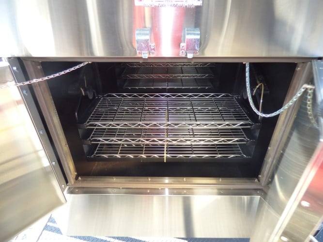 831-8.5-x-28-black-bbq-concession-food-event-catering-trailer-6.jpg 8.5' x 28' Black BBQ Concession Food Event Catering Trailer