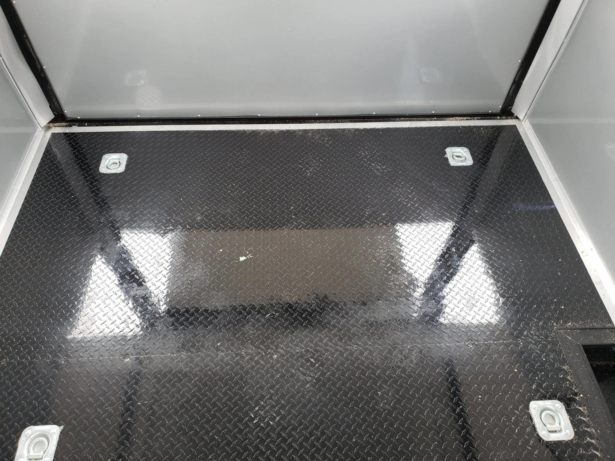 8.5' x 28' Black BBQ Concession Trailer with Restroom
