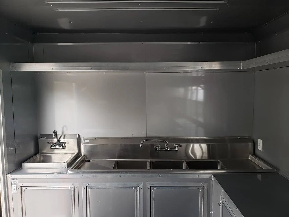 833-8.5-x-28-black-bbq-porch-concession-food-trailer-with-appliances-10.webp 8.5' x 28' Black BBQ Porch Concession Food Trailer With Appliances