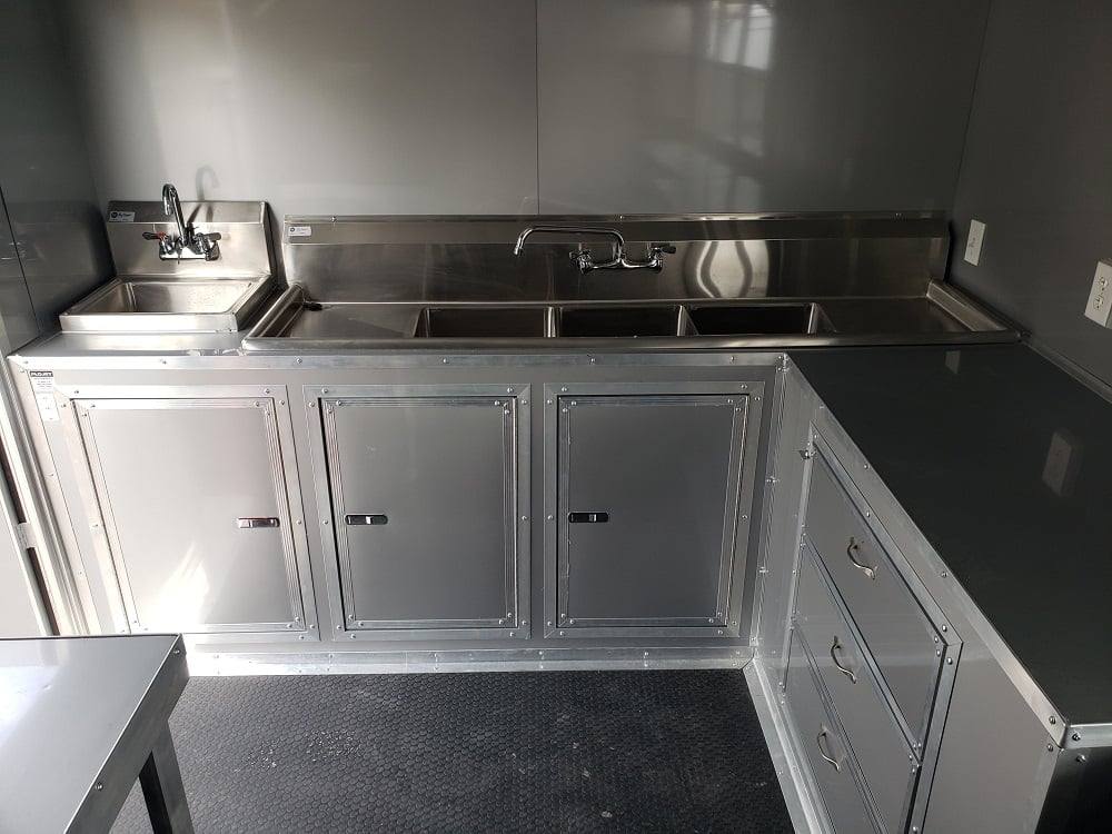 833-8.5-x-28-black-bbq-porch-concession-food-trailer-with-appliances-42.jpg 8.5' x 28' Black BBQ Porch Concession Food Trailer With Appliances