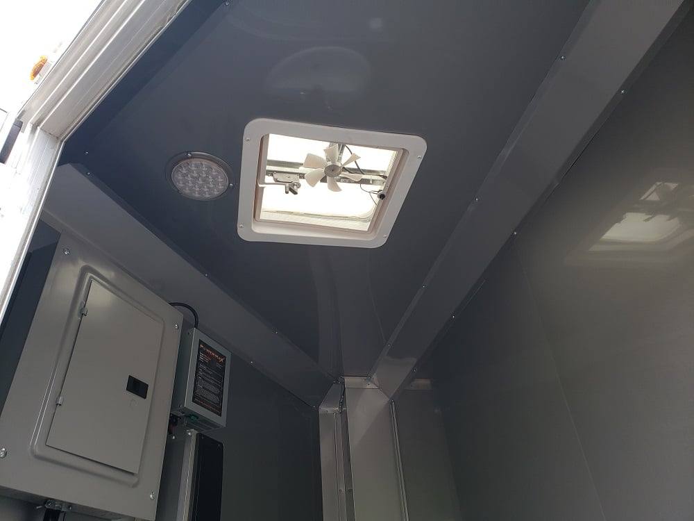 833-8.5-x-28-black-bbq-porch-concession-food-trailer-with-appliances-9.jpg 8.5' x 28' Black BBQ Porch Concession Food Trailer With Appliances
