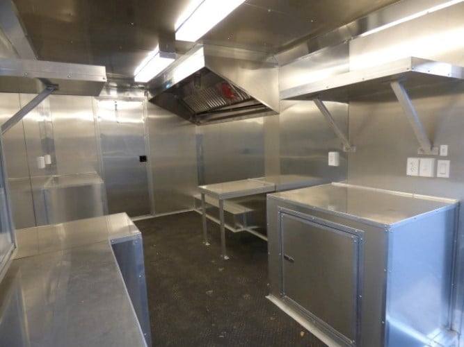 835-8.5-x-28-black-concession-bbq-food-event-catering-trailer-14.jpg 8.5' x 28' Black Concession BBQ Food Event Catering Trailer