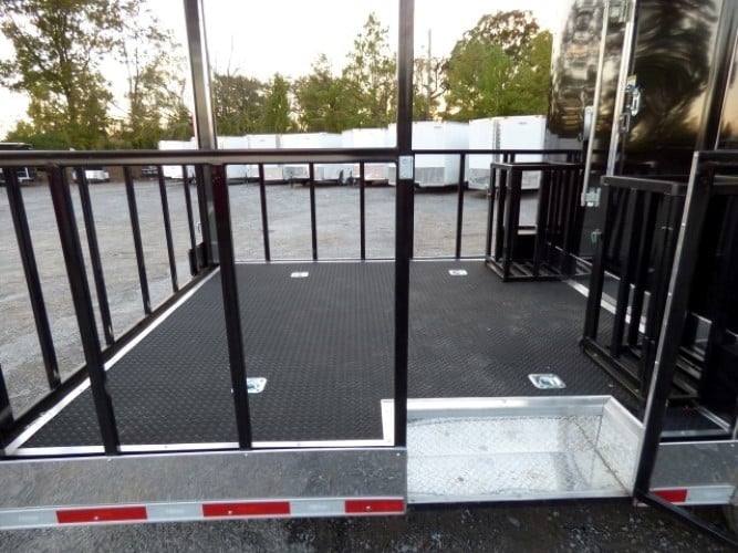835-8.5-x-28-black-concession-bbq-food-event-catering-trailer-17.jpg 8.5' x 28' Black Concession BBQ Food Event Catering Trailer