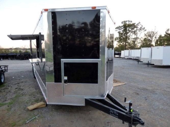 835-8.5-x-28-black-concession-bbq-food-event-catering-trailer-18.jpg 8.5' x 28' Black Concession BBQ Food Event Catering Trailer